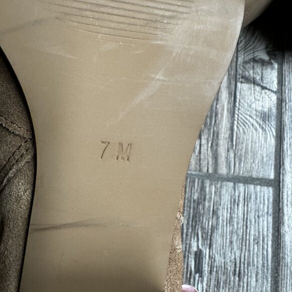 Matisse Ankle Boots Womens Suede 6.5M Tan Zip Fringe Detail Chunky Heel‎ Boho - Picture 4 of 7